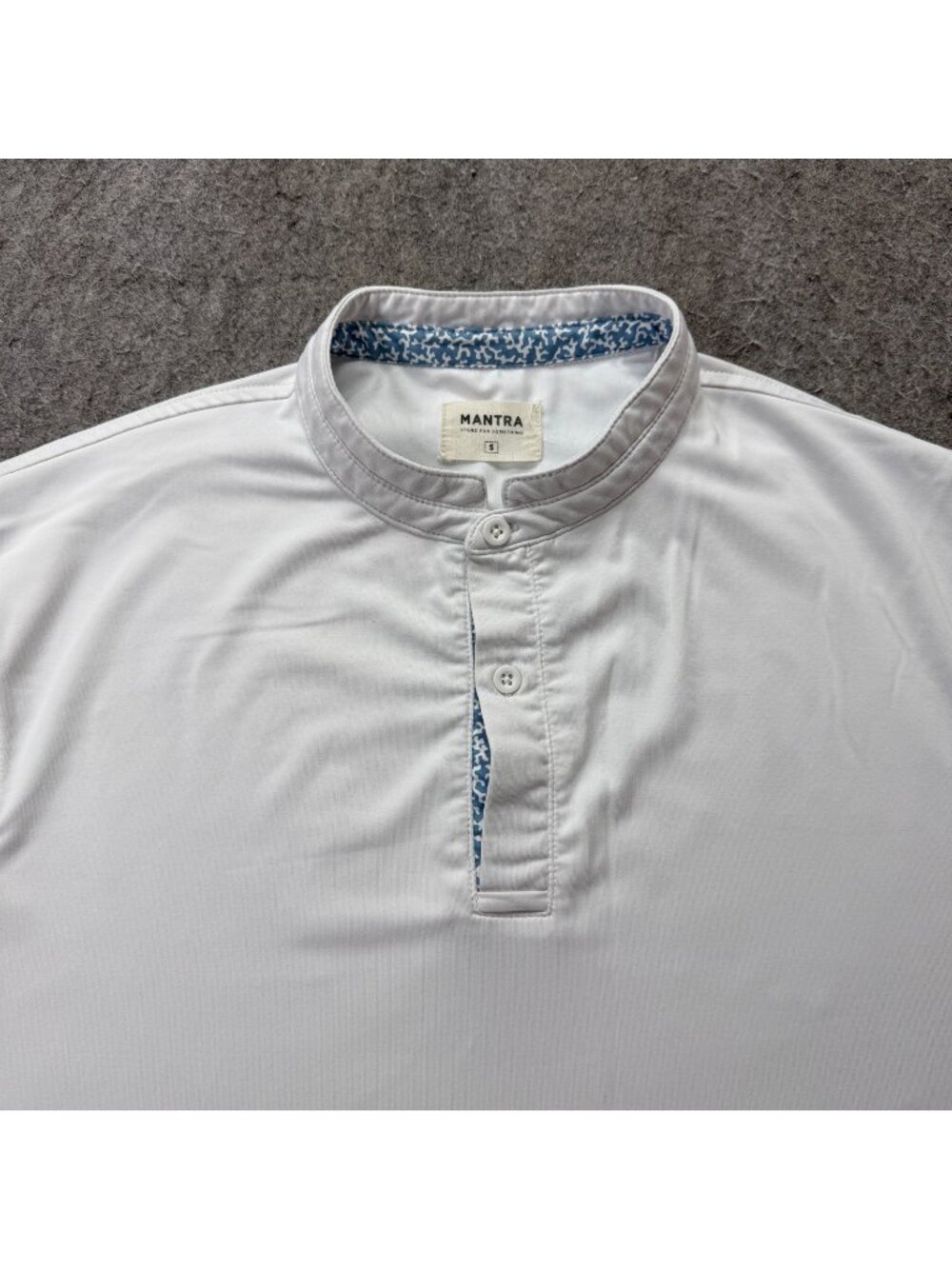 Mantra Catalyst Performance Polo Shirt Men S White Solid Contrast Blade Collar